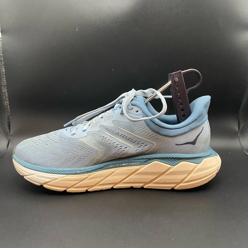 Hoka Blue and Tan Women's Sneakers - Picture 6 of 10